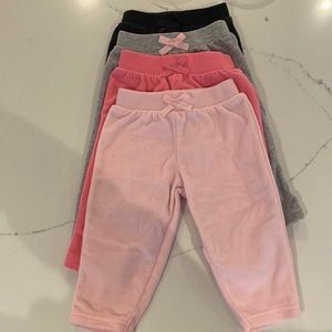 Carter’s, 3-6 month girls fleece pants